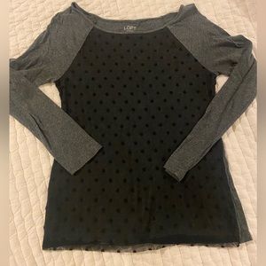 Loft long sleeve dressy tee. Size small.